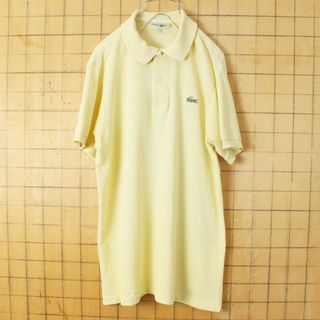 ラコステ(LACOSTE)の70s 80s フランス製 フレンチラコステ半袖 ポロシャツ イエローM ss5(ポロシャツ)