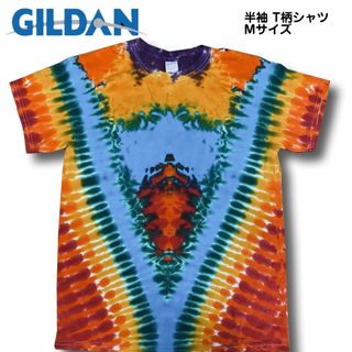 アメリカ古着 GILDAN 半袖T柄シャツ Mサイズ