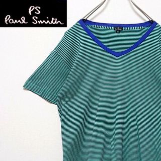 ポールスミス(Paul Smith)の定番モデル ピーエス ポールスミス ボーダー メンズ 半袖 カットソー(Tシャツ/カットソー(半袖/袖なし))