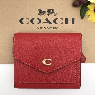 コーチ(COACH)のCOACH 財布 ★大人気★ ウィン スモール ウォレット スポーツレッド 新品(財布)