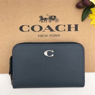 コーチ(COACH)のCOACH ★大人気★ スモール ジップ アラウンド カードケース デニム 新品(コインケース)