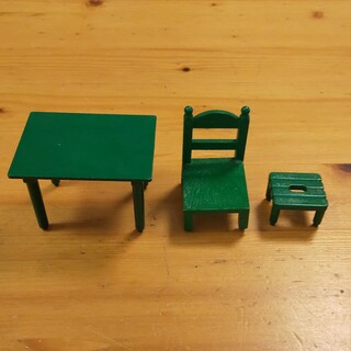 シルバニアファミリー - シルバニアファミリー 緑の家具 緑 家具
