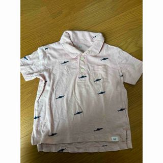 ギャップ(GAP)のGAP 鮫　ポロシャツ　綿100 ピンク　90cm(Tシャツ/カットソー)