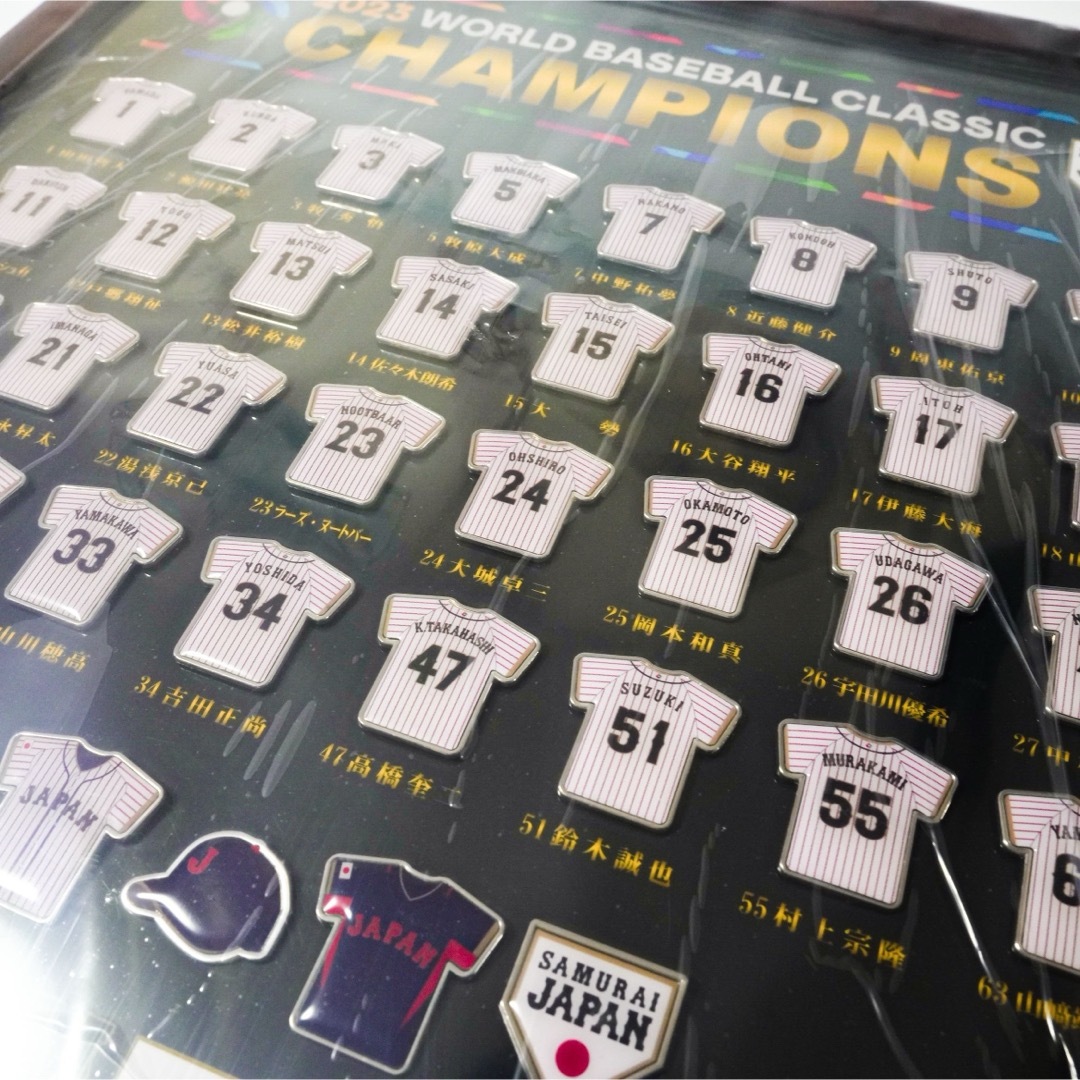 新品】WBC優勝記念 受注生産 全選手名前 ピンバッジセット 野球 新品】WBC優勝記念 受注生産 全選手名前 ピンバッジセット 野球