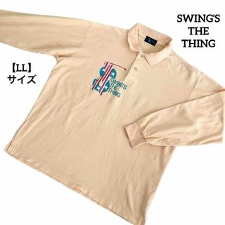 A333 SWING'S THE THING ポロシャツ 長袖 LL 大きめ(ポロシャツ)