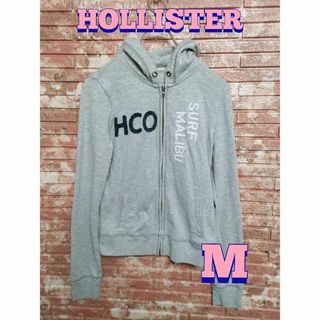 Hollister - HOLLISTER ホリスター レディース スウェットパーカー グレー M