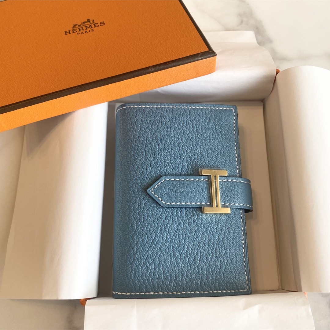 HERMES - 新品・W刻印 エルメス べアンミニ ニューブルージーン HERMES - 新品・W刻印 エルメス べアンミニ ニューブルージーン