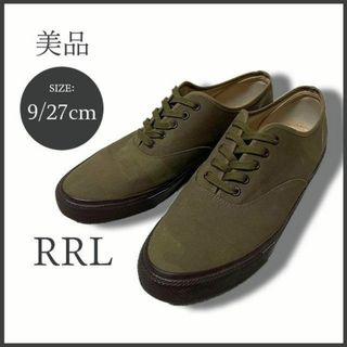 ダブルアールエル(RRL)のRRL ダブルアールエル 迷彩柄 キャンバスデッキシューズ 9/27㎝  美品(スニーカー)