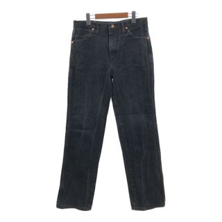 ラングラー(Wrangler)のWrangler ラングラー デニムパンツ ブラック (メンズ W33 L32) 中古 古着 Q7831(デニム/ジーンズ)