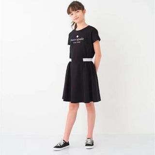 ケイトスペードニューヨーク(kate spade new york)の新品未使用kate spadeワンピース150cm 黒(ワンピース)