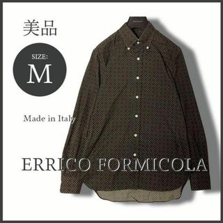 エッリコフォルミコラ(ERRICO FORMICOLA)の伊・エッリコフォルミコラ BDドレスシャツ ブラウン M イタリア製 極美品(シャツ)