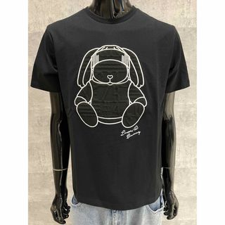 LUXE/R 黒 M フクレアップリケ兎 半袖Tee ヘビーウェイト ゴルフ(Tシャツ/カットソー(半袖/袖なし))