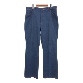 ラングラー(Wrangler)のUSA製 Wrangler ラングラー 82642NV デニムパンツ ブルー (メンズ W36 L32) 中古 古着 Q7839(デニム/ジーンズ)