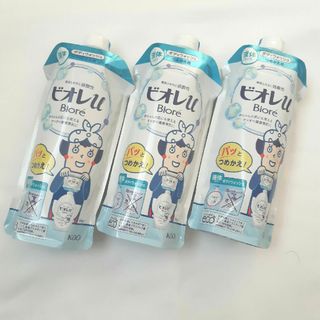 カオウ(花王)のビオレu つめかえ用 340ml　詰め替え　3個(ボディソープ/石鹸)