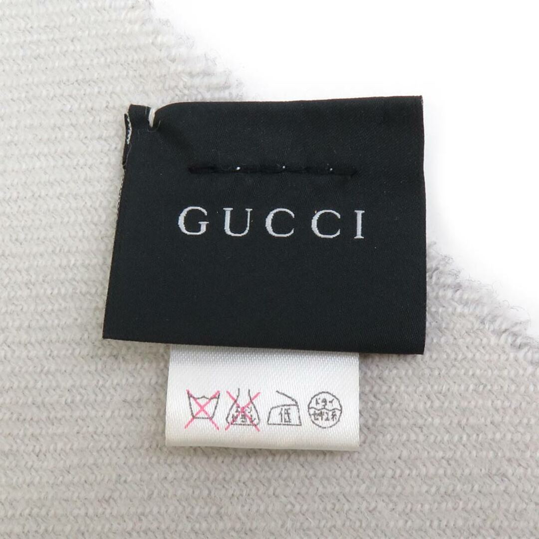 GUCCI - グッチ GUCCI マフラー ウール/カシミヤ グレー/マルチ GUCCI - グッチ GUCCI マフラー ウール/カシミヤ グレー/マルチ