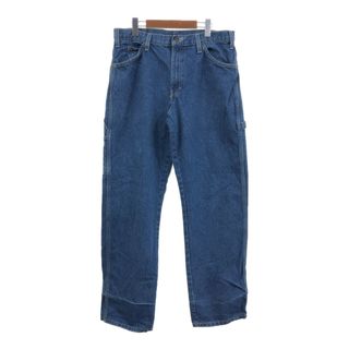 ディッキーズ(Dickies)のDickies ディッキーズ デニムパンツ ブルー (メンズ W34 L32) 中古 古着 Q7849(その他)