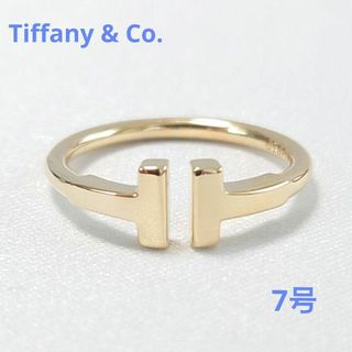 ティファニー(Tiffany & Co.)の【極美品】TIFFANY ティファニー K18YG Tワイヤーリング 7号(リング(指輪))