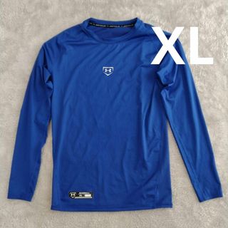 UNDER ARMOUR - メンズ　アンダーアーマー　アンダーシャツ　練習着　ブルー　青　XL