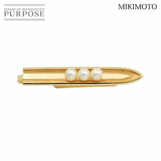 MIKIMOTO - ミキモト MIKIMOTOアコヤ真珠 5.3mm タイピン K14 YG イエローゴールド 585 パール VLP 90227643