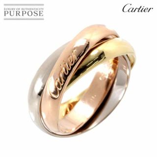 カルティエ(Cartier)のカルティエ Cartier トリニティ MM #46 リング K18 YG WG PG 3連 スリーゴールド 3カラー 750 指輪 VLP 90231611(リング(指輪))