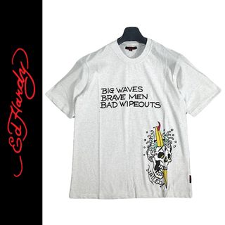 エドハーディー(Ed Hardy)の【新品タグ付】Ed Hardy エドハーディー Tシャツ 半袖 グレー Mサイズ(Tシャツ/カットソー(半袖/袖なし))