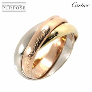 カルティエ(Cartier)のカルティエ Cartier トリニティ MM #48 K18 YG WG PG 3連 イエロー ホワイト ピンクゴールド 750 指輪 VLP 90231693(リング(指輪))