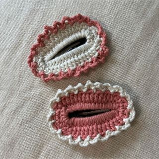 パッチンピン　ハンドメイド　鍵編み