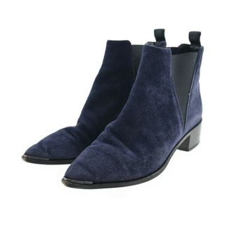 Acne Studios ブーツ EU38(24.5cm位) 紺x黒 【古着】【中古】