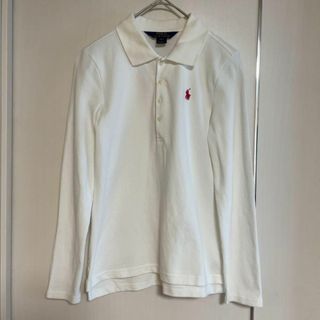 ポロラルフローレン(POLO RALPH LAUREN)の新品未使用　ラルフローレン　長袖ポロシャツ　L（12〜14 ）　ポロマーク　綿(ブラウス)