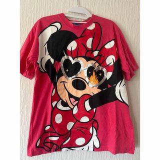 ディズニー(Disney)のLサイズ　ディズニー公式Tシャツ ミニー(Tシャツ(半袖/袖なし))