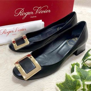 ロジェヴィヴィエ(ROGER VIVIER)の箱付き ROGER VIVIER ロジェヴィヴィエ メタルバックル パンプス(ハイヒール/パンプス)