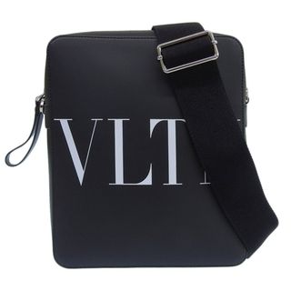 アザー(other)のヴァレンティノ VALENTINO VLTN ショルダーバッグ 斜め掛けショルダー レザー ブラック 中古 新入荷 OB1853(ショルダーバッグ)