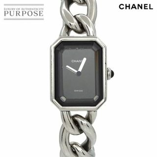 CHANEL - シャネル CHANEL プルミエール Mサイズ H0452 ヴィンテージ レディース 腕時計 ブラック クォーツ ウォッチ Premiere VLP 90234209