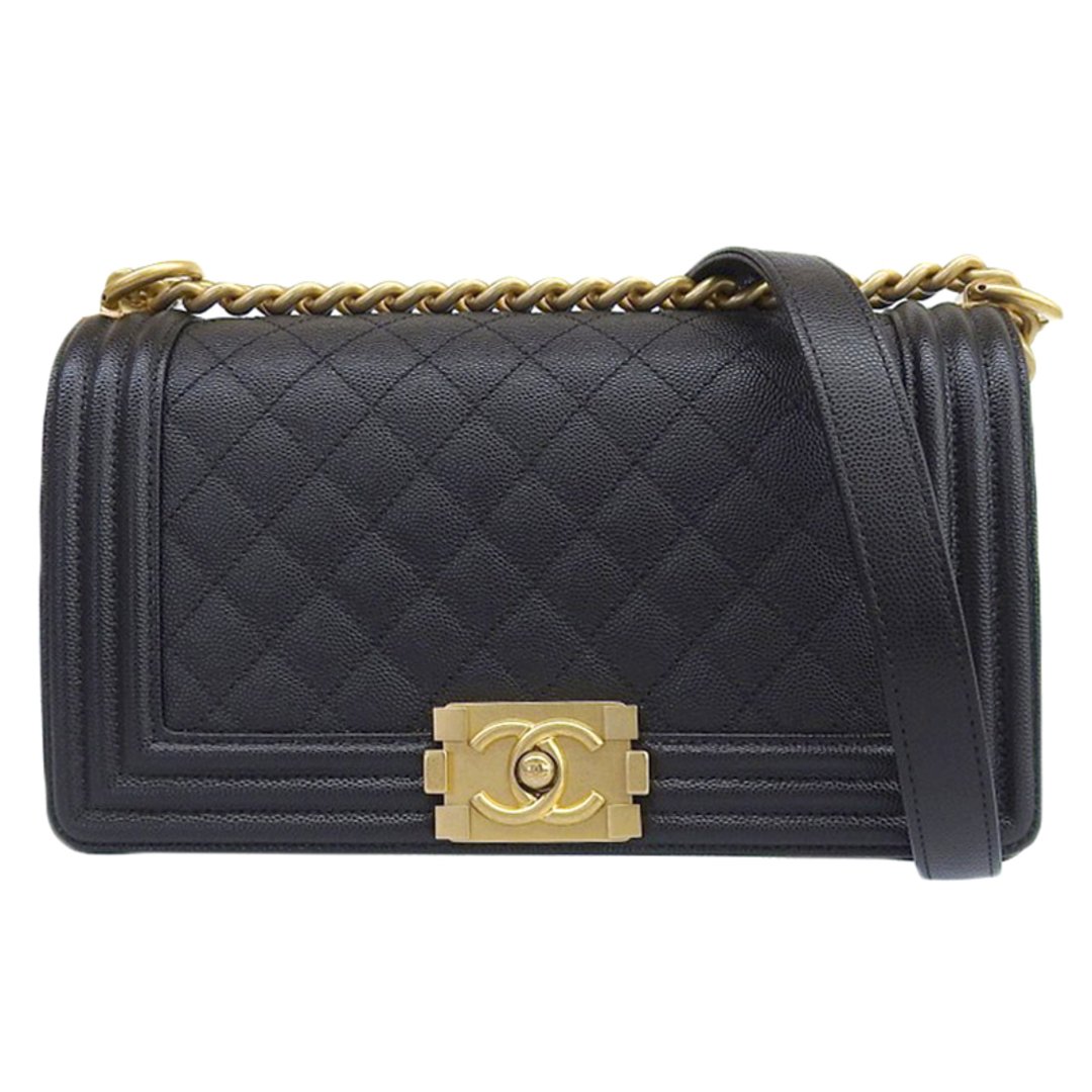 CHANEL - シャネル CHANEL ボーイシャネル マトラッセ ショルダーバッグ キャビアスキン ブラック A67086 29番台 美品 新入荷 CH0918