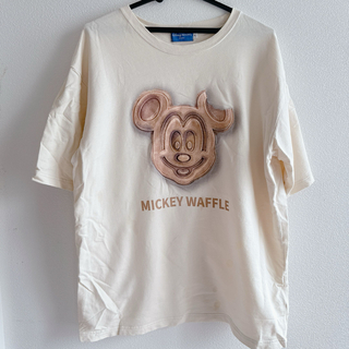 ディズニー(Disney)のディズニー　ワッフルTシャツ　Tシャツ　ディズニーランド　ミッキーワッフル(Tシャツ/カットソー(半袖/袖なし))