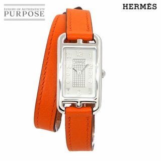 Hermes - 新品同様 エルメス HERMES ナンタケット ドゥブルトゥール NA2 210 レディース 腕時計 ホワイト クォーツ ウォッチ Nantucket VLP 90236018