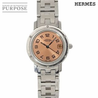 エルメス(Hermes)のエルメス HERMES クリッパー CL4 210 レディース 腕時計 デイト ピンク クォーツ ウォッチ Clipper VLP 90236090(腕時計)