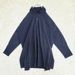 イッセイミヤケメン(ISSEY MIYAKE MEN)のオム プリッセ イッセイミヤケ　オーバーサイズシャツ　ビッグシルエットシャツ(シャツ)