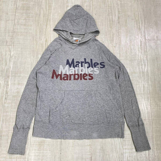 マーブルズ(MARBLES)のMarbles 染み込み ロゴ プルオーバー ラグラン パーカー フーディー L(パーカー)