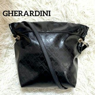 GHERARDINI - GHERARDINI　ゲラルディーニ　ミニショルダーバッグ　ブラック　総柄