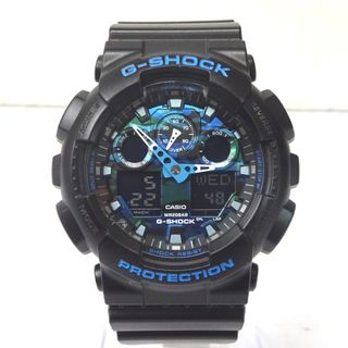 カシオ(CASIO)のカシオ 腕時計
 ジーショック G-SHOCK GA-100CB-1AJF 青系カモフラージュ Ft604951 中古(腕時計(アナログ))