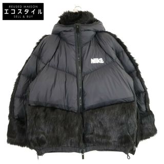 ナイキ(NIKE)のナイキ ｘSACAIサカイ【美品】CT3267-010 NRG PARKA フェイクファー ダウン XL(ダウンジャケット)