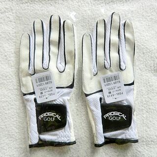 PROGICAL ゴルフグローブ Mサイズ 23-24cm 白 2枚組(手袋)