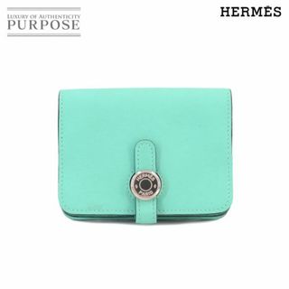 エルメス(Hermes)の新品同様 エルメス HERMES ドゴン コインケース スイフト ブルーアトール T刻印 シルバー 金具 VLP 90235684(コインケース)