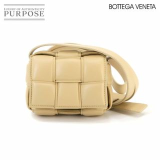 Bottega Veneta - 未使用 展示品 ボッテガ ヴェネタ BOTTEGA VENETA イントレチャート パデッド カセット ミニ ショルダー バッグ レザー ベージュ 716648 VLP 90235860