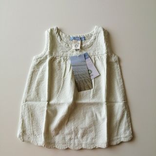 キャラメルベビー&チャイルド(Caramel baby&child )の新品  Serendipity Organics ペプラムワンピース 12M(ワンピース)