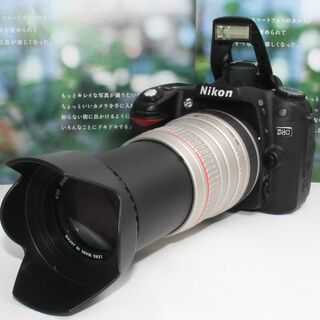 ニコン(Nikon)の❤️新品カメラバッグ付き❤️ニコン D80 超望遠 300mm レンズセット❤️(デジタル一眼)