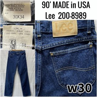 リー(Lee)の美品 90's USA製 Lee 200 200-8989 w30 ビンテージ(デニム/ジーンズ)