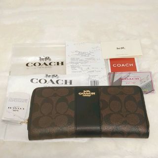 コーチ(COACH)のコーチ 長財布 シグネチャー アコーディオン ジップアラウンド(財布)