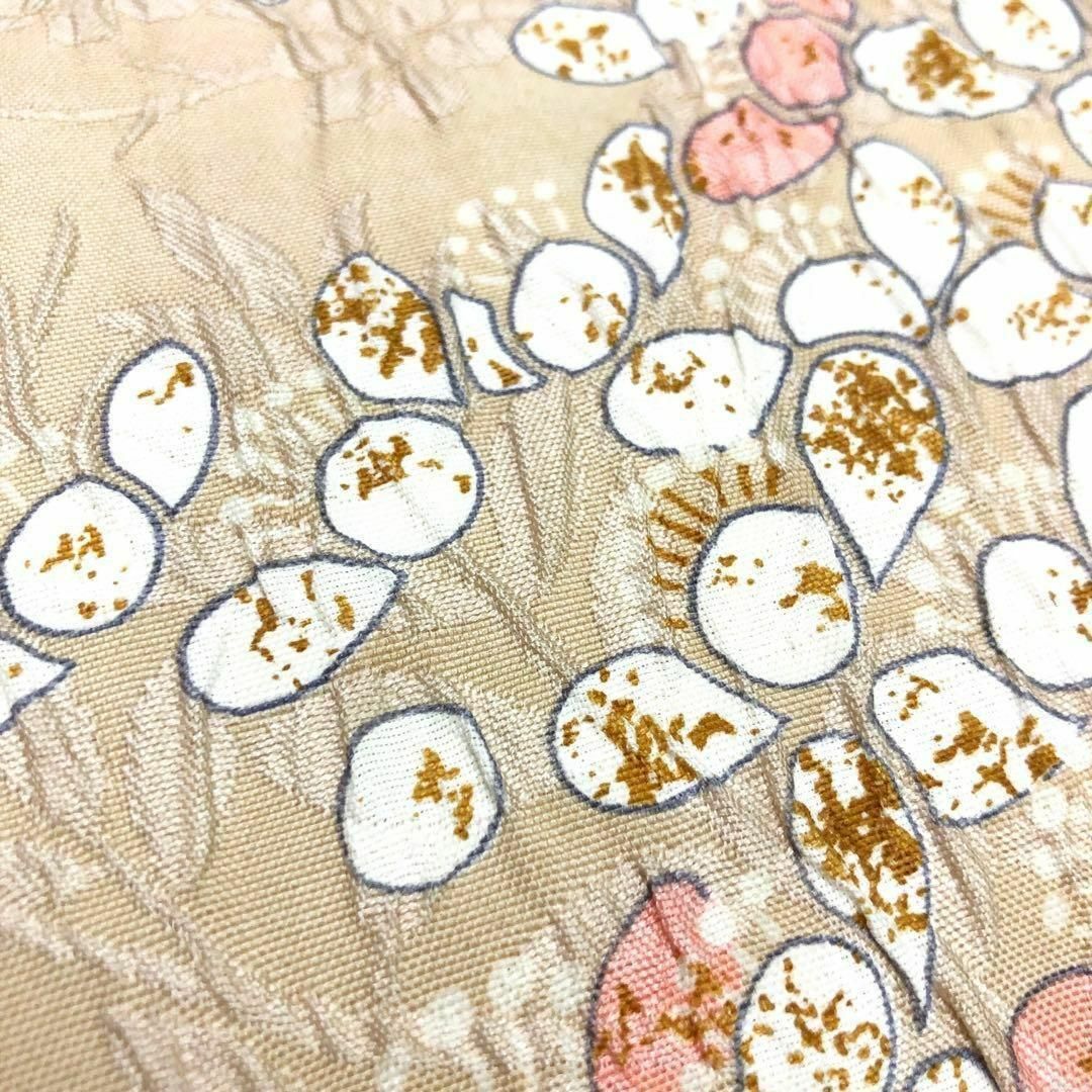袋帯 膨れ織 鮮やかな波模様に花柄 O-2623 袋帯 膨れ織 鮮やかな波模様に花柄 O-2623